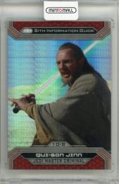 2015 TOPPS Chrome Star Wars Perspectives Jedi vs. Sith Prism Refractors #10S Qui-Gon Jinn 【88/199】