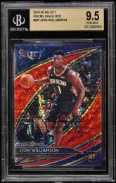 2019-20 Select Zion Williamson #297 RC Prizms Disco Red【1/49】【BGS GEM MINT 9.5】 New Orleans Pelicans