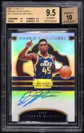 2017-18 Select Donovan Mitchell #11 Rookie Signatures【10/199】【BGS GEM MINT 9.5/AU10】 Utah Jazz