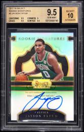 2017-18 Select Jayson Tatum #3 Rookie Signatures【198/199】【BGS GEM MINT 9.5/AU10】 Boston Celtics