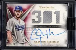 2018 Topps Luminaries Clayton Kershaw #MOTMARCK  Masters of the Mound Autograph Relics Red【7/10】 Los Angeles Dodgers