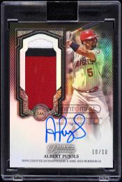 2023 Topps Dynasty Albert Pujols #DAPBAP1  Autograph Patches Design Variation【10/10】 Los Angeles Angels