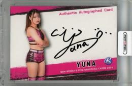2024 BBM 女子プロレスカード YUNA 直筆サインカード【24/99】