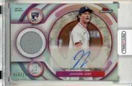 2025 Topps Finest Jackson Jobe Rookie Autograph Relics RC #RAJRJJ【060/299】
