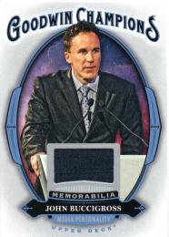 2020 UPPER DECK Goodwin Champions  John Buccigross (Media Personality) Memorabilia