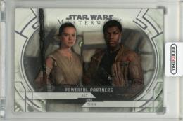 2018 TOPPS Star Wars Masterwork Powerful Partners Rainbow Foil #PP7 Rey & Finn 【298/299】