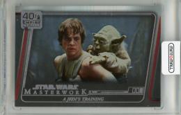 2020 TOPPS Star Wars Masterwork Empire Strikes Back 40th Anniversary Rainbow Foil #ESB15 A Jedi's Training 【175/299】