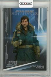 2019 TOPPS Star Wars Masterwork Heroes of the Rebellion Rainbow Foil #HR10 Captain Cassian Andor 【298/299】