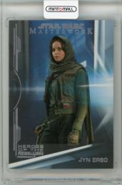 2019 TOPPS Star Wars Masterwork Heroes of the Rebellion Rainbow Foil #HR9 Jyn Erso 【59/299】