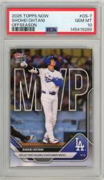 2025 Topps Now Shohei Ohtani 2025 NL Most Valuable Player Award Winner #OS7【PSA 10 GEM MT】