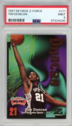 1997 SKYBOX Z-FORCE Tim Duncan #111【PSA9】 San Antonio Spurs