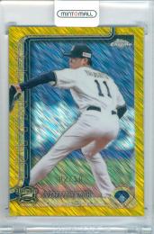 2025 TOPPS CHROME NPB 山下舜平大 #10 Base Gold Shimmar Refractor Parallel【02/50】 オリックス