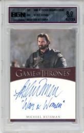 【BGN8】 2021 Rittenhouse Game Of Thrones Iron Anniversary  Michiel Huisman as Daario Naharis Inscription Autograph War & Women