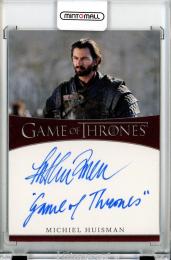 2021 Rittenhouse Game Of Thrones Iron Anniversary  Michiel Huisman as Daario Naharis Inscription Autograph Game Of Thrones