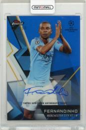 2018-19 TOPPS Finest UEFA Champions League Fernandinho Finest Autographs Blue #6【118/150】 Manchester City