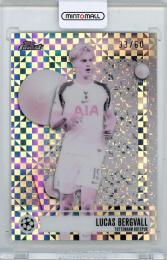 2025-26 TOPPS Finest UEFA Club Competitions Lucas Bergvall Pearl Checkerboard Refractor #114【33/60】 Tottenham Hotspur