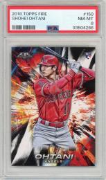 2018 TOPPS FIRE SHOHEI OHTANI 150 【PSA8】 LOS ANGELES ANGELS