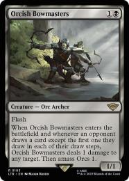 オークの弓使い　英語　4枚セット MTG オークの弓使い 英語 四枚セット 銀幕・Foil】(554)□ショー
