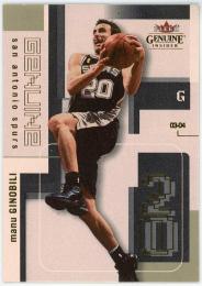 2003-04 Fleer Genuine Insider #37 Manu Ginobili