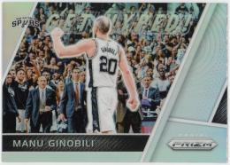2017-18 Panini Prizm Get Hyped! Prizms Silver #GHMG Manu Ginobili