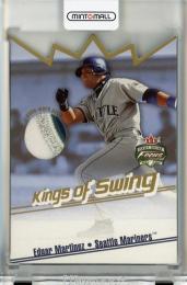 2002 Fleer Focus Jersey Edition Edgar Martinez Kings of Swing Game Used Patch #3【025/100】《白かけ》