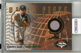 2002 Fleer Box Score Kazuhiro Sasaki World Piece Game Used #4