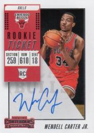 2018-19 Panini Contenders Wendell Carter Jr. Autographs