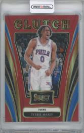 2024-25 PANINI Select Clutch Red Prizms / TYRESE MAXEY(Philadelphia 76ers) 【04/99】