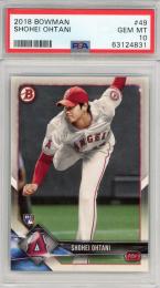 2018 TOPPS Bowman Shohei Ohtani #49 RC【PSA10】 Los Angeles Angels