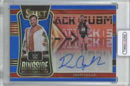 2022 Panini Select WWE Drew Gulak Ringside Action Signatures/Blue Prizm/#RA-DGL【27/49】 SmackDown