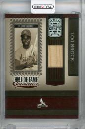 2005 Donruss Greats Lou Brock Hall of Fame Souvenirs Signature Material Bat #21 ※白かけあり St. Louis Cardinals
