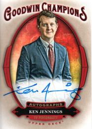 2020 UPPER DECK Goodwin Champions  Ken Jennings (TV Personality) Autograph