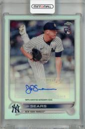 2022 Topps Chrome Update Series JP Sears Chrome Autographs #AC-JPS RC New York Yankees