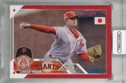 2023 Topps Baseball Japan Edition Logan Webb Red #116 【1/5(ファーストナンバー)】 San Francisco Giants