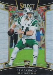 2018 PANINI Select New York Jets Sam Darnold Base Concourse Silver  #18 RC