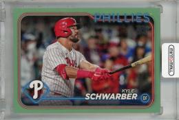2024 Topps Japan Edition Kyle Schwarber Jade Green #172 ※傷あり【41/75】 Philadelphia Phillies