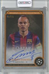 2023-24 Topps Museum Collection UEFA Club Competitions Andres Iniesta Marks Of Excellence On-Card Autograph/Orange【05/25】 FC Barcelona