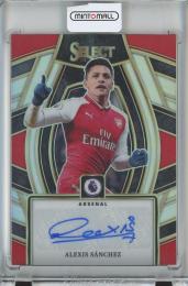 2023-24 Panini Select Premier League Soccer Alexis Sanchez Autograph/Silver Prizm Arsenal