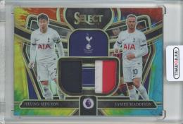 2023-24 Panini Select Premier League Soccer Heung-Min Son/James Maddison Dual Swatches/Tie-Dye Parallels/#DC-HJ【12/25】 Tottenham Hotspur