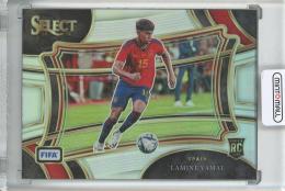 2023-24 Panini Select FIFA Soccer Lamine Yamal Base Field Level/RC/Silver Prizm/#210 Spain