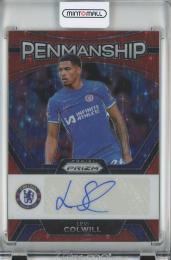 2023-24 Panini Prizm Premier League Levi Colwill Penmanship Autographs/Red Stars Prizms/#P-LC(状態難) Chelsea FC