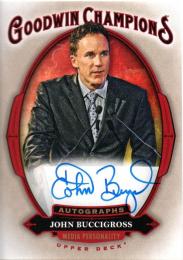 2020 UPPER DECK Goodwin Champions  John Buccigross (Media Personality) Autograph