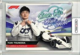 2022 Topps Formula 1 Racing  Yuki Tsunoda Clean Air Blue Skies