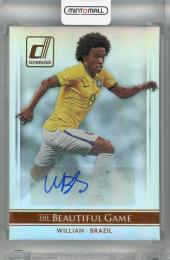 2015 Panini Donruss Willian The Beautiful Game Signatures #30 Auto 表面傷有 Brazil