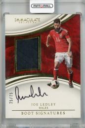 2017 Panini Immaculate Collection Joe Ledley Boot Signatures #23 ※白かけあり【25/75】 Wales