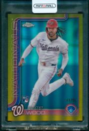 2025 Topps Chrome Gold Refractors #132 James Wood 【41/50】 Washington Nationals
