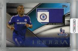 2014 Topps Premier Gold Didier Drogba Football Fibers Relics #FFRDD ※白かけ有 Chelsea fc