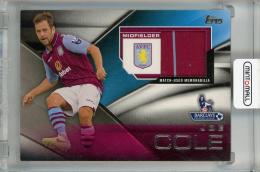 2014 Topps Premier Gold Joe Cole Football Fibers Relics #FFRJCE ※白かけ有 Aston Villa FC