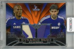 2014 Topps Premier Gold Didier Drogba/Diego Costa Dynamic Duo Relics Orange #DDRDC ※白かけ有り【03/11】 Chelsea fc