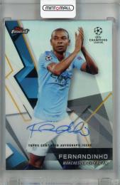 2018-19 Finest UEFA Champions League  Fernandinho Autographs #6 Manchester City